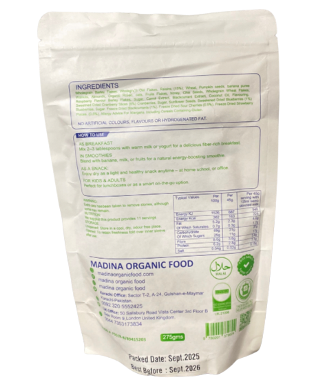 Chocolate Kids Special Oats - Madina Organic Food - Image 3