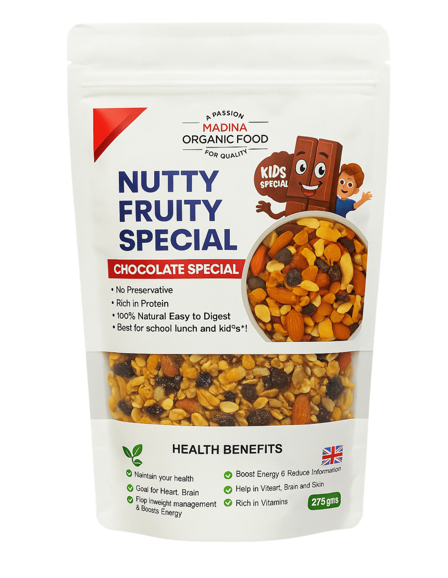 Chocolate Kids Special Oats - Madina Organic Food