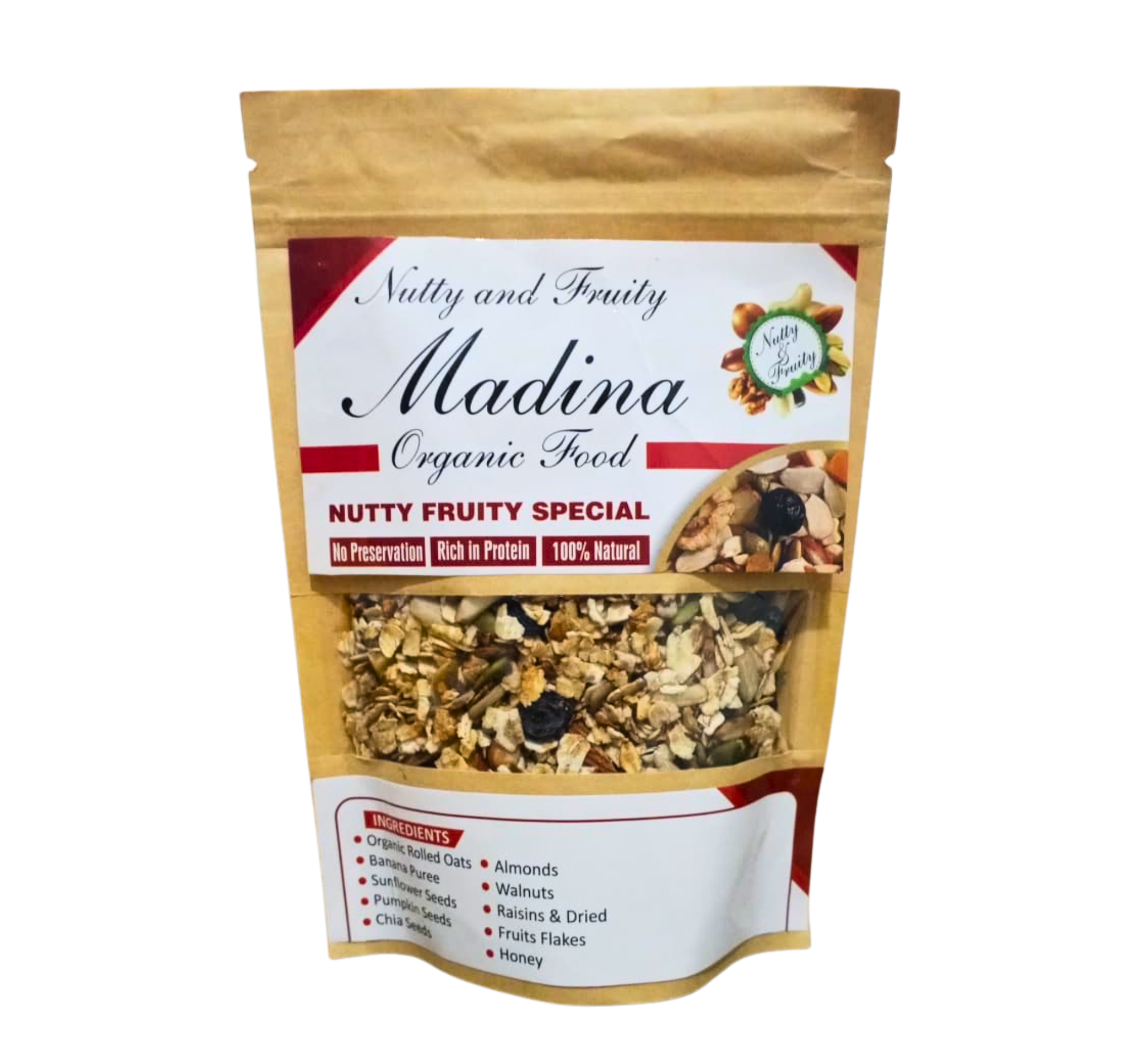 Nutty Fruity Special Oats - Madina Organic Food - Image 4